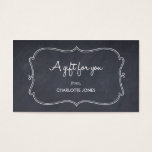 Chalkboard Look Custom Gift Tags<br><div class="desc">Our modern and chic personalized tags can be used as gift tags,  contact cards,  items labels,  and more. The possibilities are endless so go ahead and use them creatively. Custom colours are also available upon request.</div>