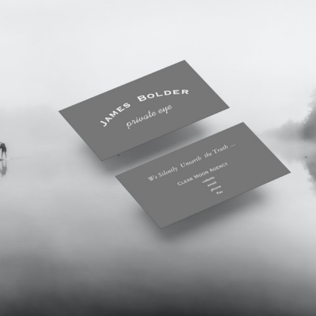 chalkboard look  - gray white business card (Creator Uploaded)