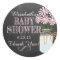 Chalkboard Look Mason Jar Pink Flowers Baby Shower