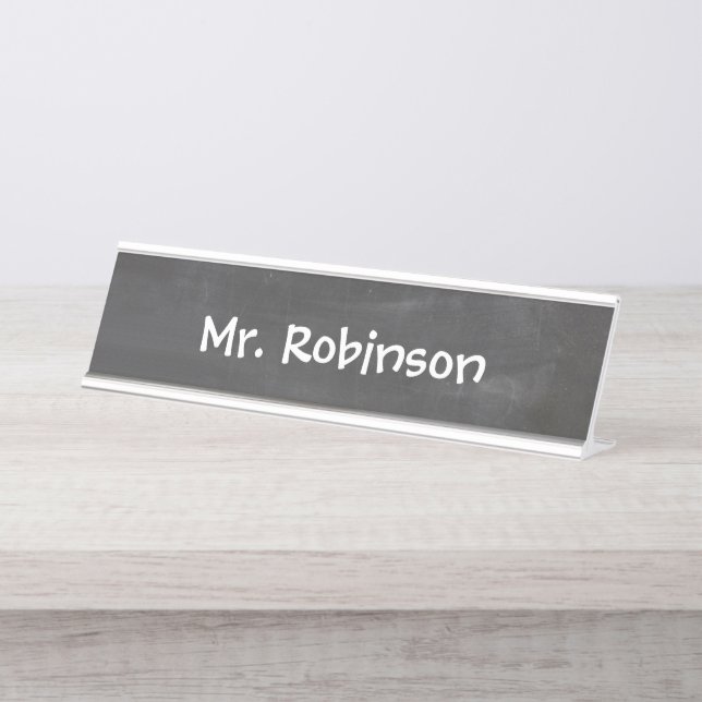 "Chalkboard Look" Name Plate (Front)