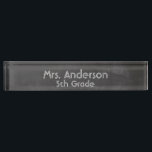"Chalkboard Look" Personalized Nameplate<br><div class="desc">"Chalkboard Look" Personalized Nameplate makes a great gift for any teacher! You can pick the font and font colour.</div>