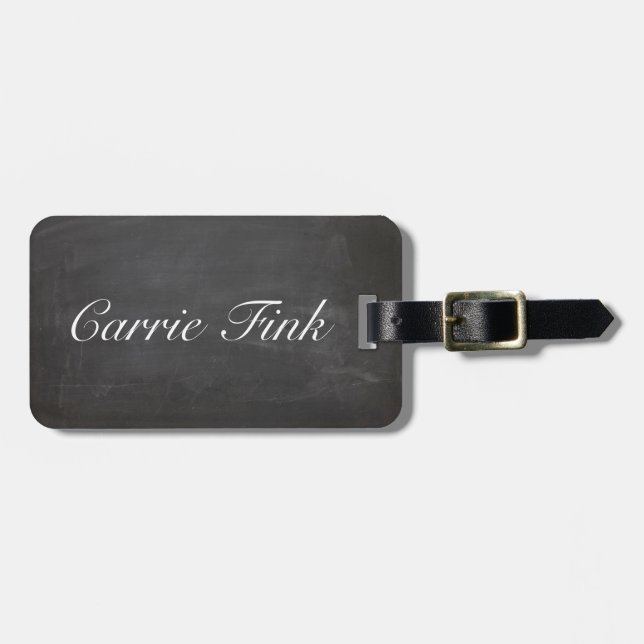 Chalkboard Luggage Tag (Front Horizontal)