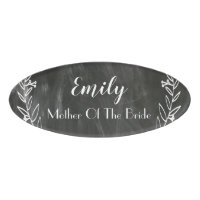 Chalkboard Magnetic Acrylic Wedding Name Badge