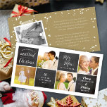 Chalkboard Married Little Christmas Photo Wedding Holiday Card<br><div class="desc">Designed by fat*fa*tin. Easy to customize with your own text,  photo or image. For custom requests,  please contact fat*fa*tin directly. Custom charges apply.

www.zazzle.com/fat_fa_tin
www.zazzle.com/color_therapy
www.zazzle.com/fatfatin_blue_knot
www.zazzle.com/fatfatin_red_knot
www.zazzle.com/fatfatin_mini_me
www.zazzle.com/fatfatin_box
www.zazzle.com/fatfatin_design
www.zazzle.com/fatfatin_ink</div>