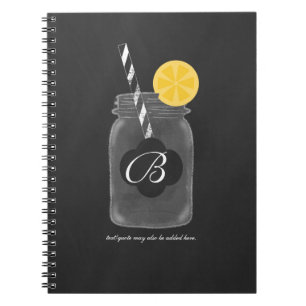 Chalkboard Mason Jar Custom Chalk Notebook Journal