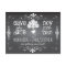 Chalkboard Mason Jar Save the Date Postcard