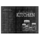 Chalkboard Mason Jars Kitchen Cutting Board