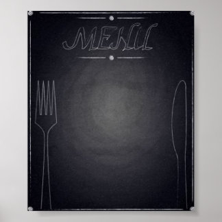 Chalkboard Menu Poster