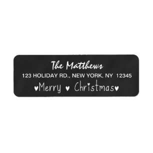 CHALKBOARD MERRY HOLIDAY GREETING