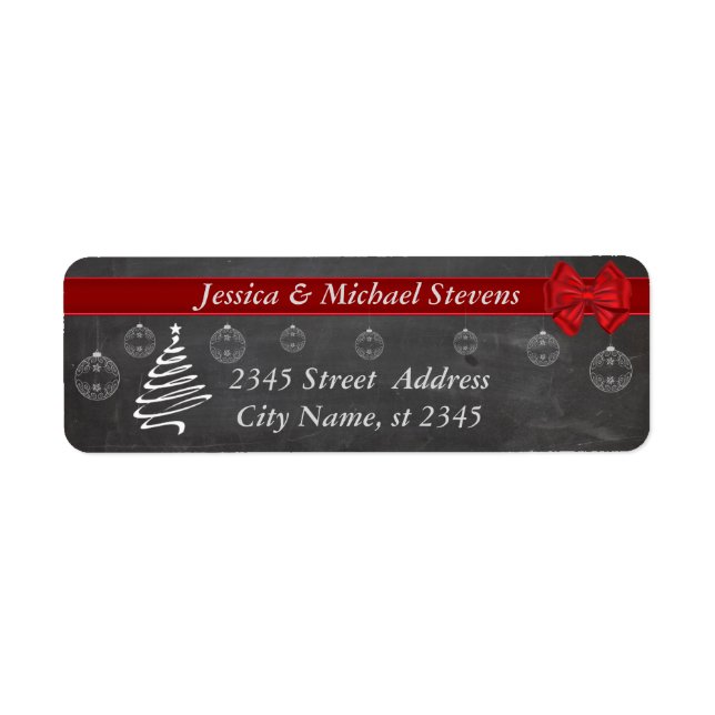 Chalkboard  modern trendy holiday Christmas (Front)