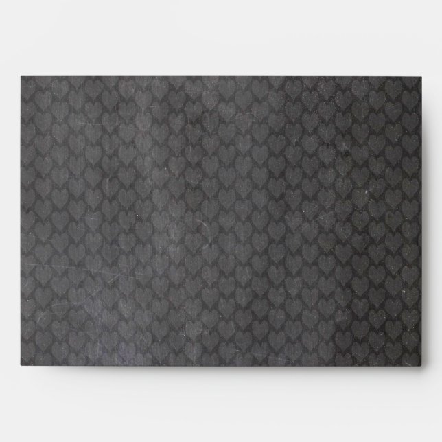 Chalkboard Moderne Vintage Enveloppes de mariage (Devant)
