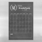 Chalkboard Monthly Family Monogram Calendar