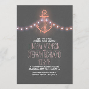 chalkboard nautical rehearsal dinner invitation
