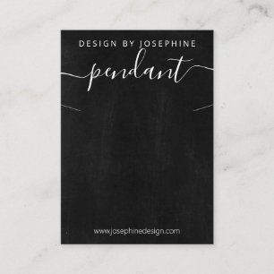 Chalkboard Necklace Pendant Display Business Card