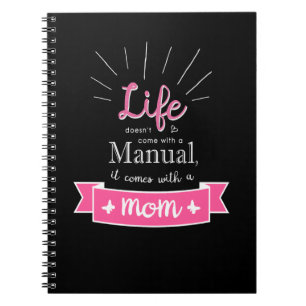 "Chalkboard" Notebook with a Quote for Mom