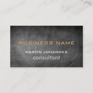 Chalkboard Pattern Grey Trendy Business Card