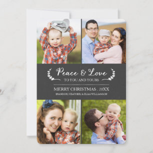 Chalkboard Peace and Love Carte photo