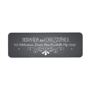 Chalkboard Personalized Return Address Labels