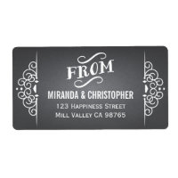 Chalkboard Personalized Return Address Labels