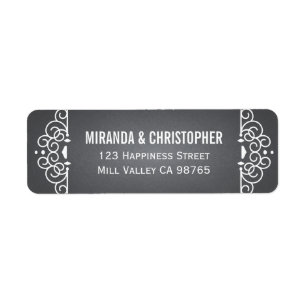 Chalkboard Personalized Return Address Labels