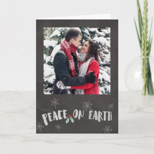 Chalkboard Photo Christmas Card