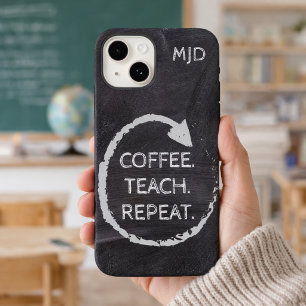 Chalkboard Phrase Monogram  Case-Mate iPhone 14 Case