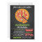 Chalkboard Pizza Party Invitations
