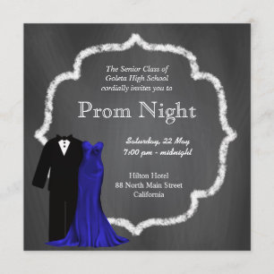 Chalkboard Prom Invitation