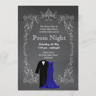 Chalkboard Prom Invitation
