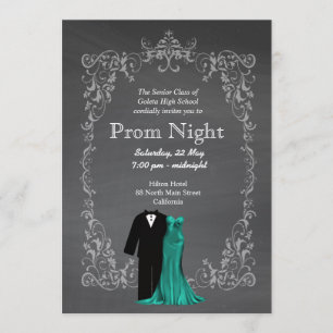 Chalkboard Prom Invitation