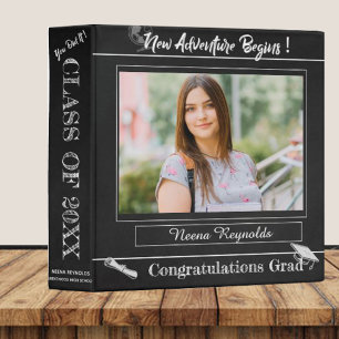 Chalkboard quotes Photo Graduation Memories Binder