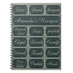 Chalkboard Recipes Notebook