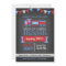 Chalkboard Red and Blue Train Birthday