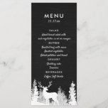 Chalkboard Reindeer Christmas Wedding Menu<br><div class="desc">Chalkboard Reindeer Christmas Wedding Menu</div>