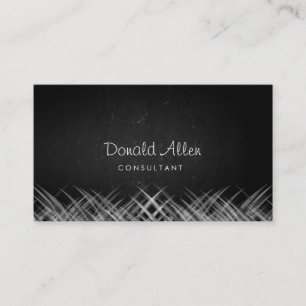Chalkboard Retro Slate Professional Curves Business Card