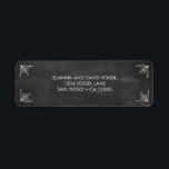 Chalkboard Return Address Label<br><div class="desc">Chalkboard Return Address Label. See all rest of the matching pieces in this collection. Write to me at mailme@mistyqe.com for quotes on other matching pieces or customization requests.</div>
