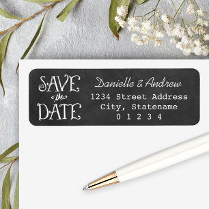 Chalkboard Save the Date Wedding