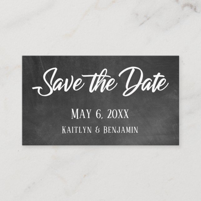 Chalkboard, Save the Date & Wedding Detail Inserts (Front)