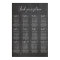 Chalkboard seating chart print. Modern wedding