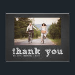 Chalkboard Sketch Typography Thank You Postcard<br><div class="desc">Chalkboard Sketch Typography Thank You Postcard</div>