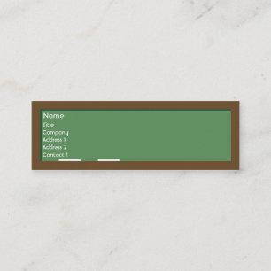 Chalkboard - Skinny Mini Business Card