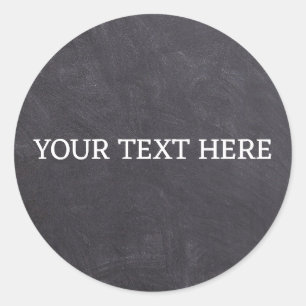 Chalkboard Spice Jar Classic Round Circle Sticker