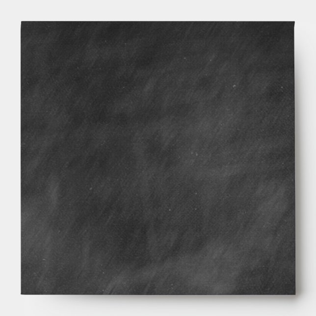 Chalkboard Square Personalized Envelopes (Front)