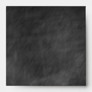 Chalkboard Square Personalized Envelopes