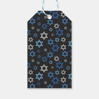 Chalkboard Star of David Hanukkah Gift Tag