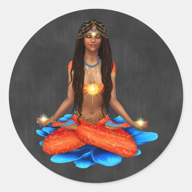 Chalkboard Sticker with Mystic Healer (Front)