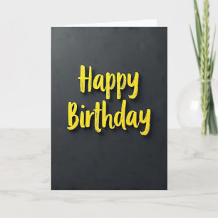 Chalkboard Style Birthday Card