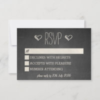 Chalkboard Style RSVP
