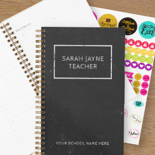 Chalkboard Teacher Classroom Tutor Black Planner