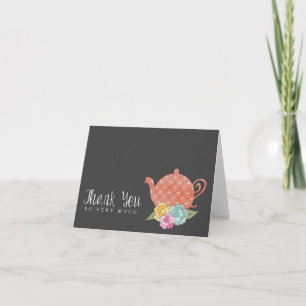 Chalkboard Teapot Thank You Note Card